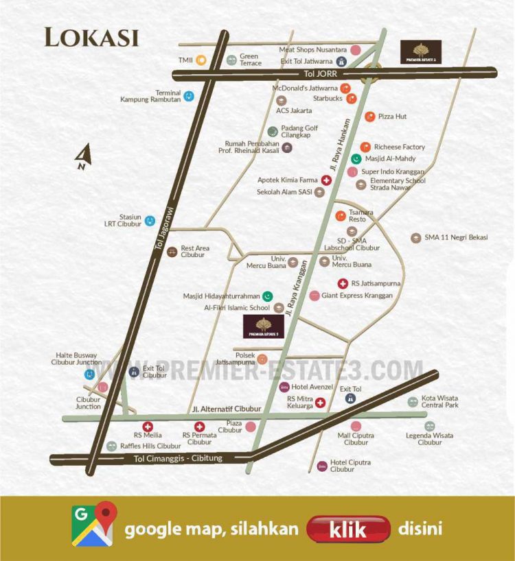 Premier Estate 3 Peta Lokasi -3